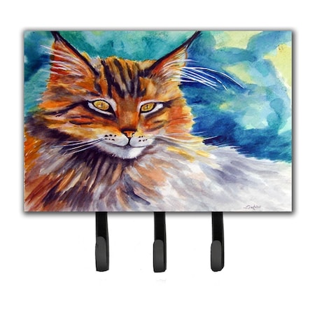 Jensendistributionservices Maine Coon Cat Watching You Leash or Key Holder MI1709810